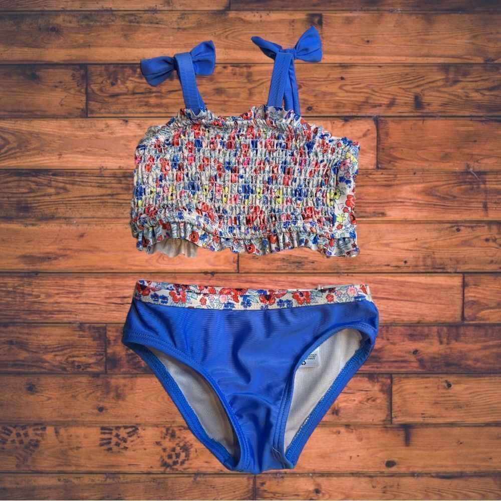 5 For $252t Wonder Nation Blue Floral Bikini Set